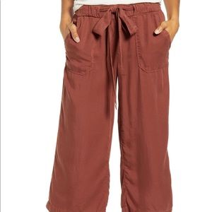 Caslon tencel wide leg cropped pants